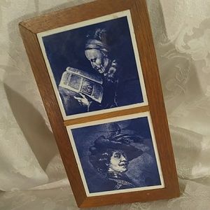 Vintage Delft Pottery Hand Painted Tiles